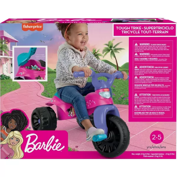 FisherPrice HarleyDavidson Toddler Tricycle Tough Trike Toy Bike with Handlebar Grips ampamp Storage for Preschool Kids Ages 2 Years Amazon ExclusiveBarbie