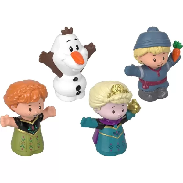 FisherPrice Little People Toddler Toys Disney Frozen Elsa ampamp Friends Figure Set with Anna Kristoff ampamp Olaf for Ages 18 Months4Pack