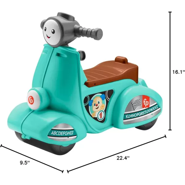 FisherPrice Toddler RideOn Toy Laugh ampamp Learn Smart Stages Cruise Along Scooter with Lights Music ampamp Learning for Infants Ages 1 Years Amazon ExclusiveGreen