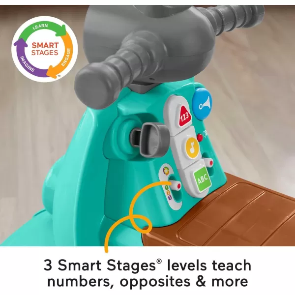 FisherPrice Toddler RideOn Toy Laugh ampamp Learn Smart Stages Cruise Along Scooter with Lights Music ampamp Learning for Infants Ages 1 Years Amazon ExclusiveGreen