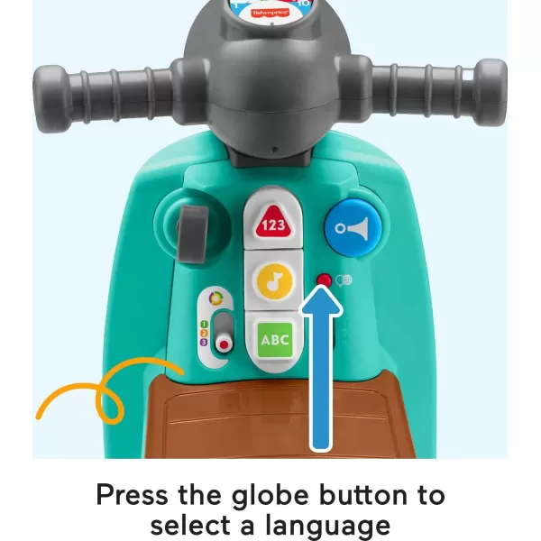 FisherPrice Toddler RideOn Toy Laugh ampamp Learn Smart Stages Cruise Along Scooter with Lights Music ampamp Learning for Infants Ages 1 Years Amazon ExclusiveGreen