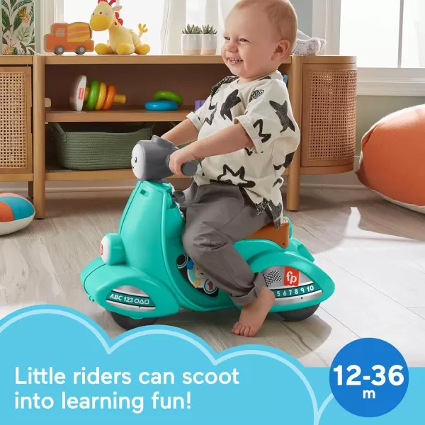 FisherPrice Toddler RideOn Toy Laugh ampamp Learn Smart Stages Cruise Along Scooter with Lights Music ampamp Learning for Infants Ages 1 Years Amazon ExclusiveGreen