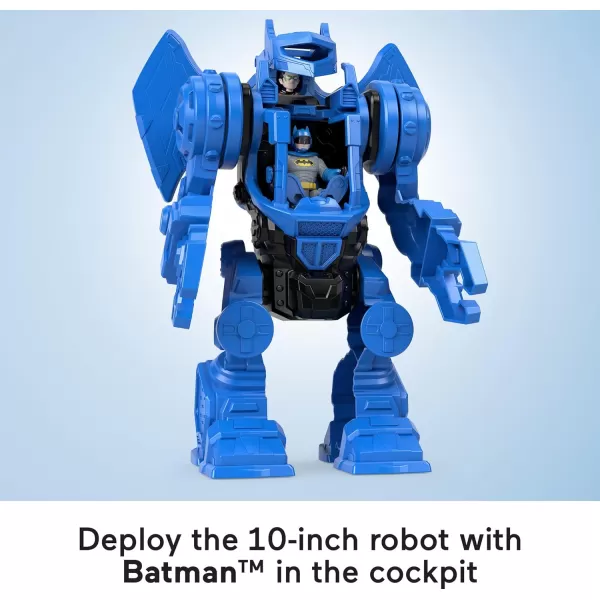 imageFisherPrice Imaginext DC Super Friends Batman Toy Robo Command Center Playset ampamp Figures Detachable 10inch Robot for Kids Ages 3 Years
