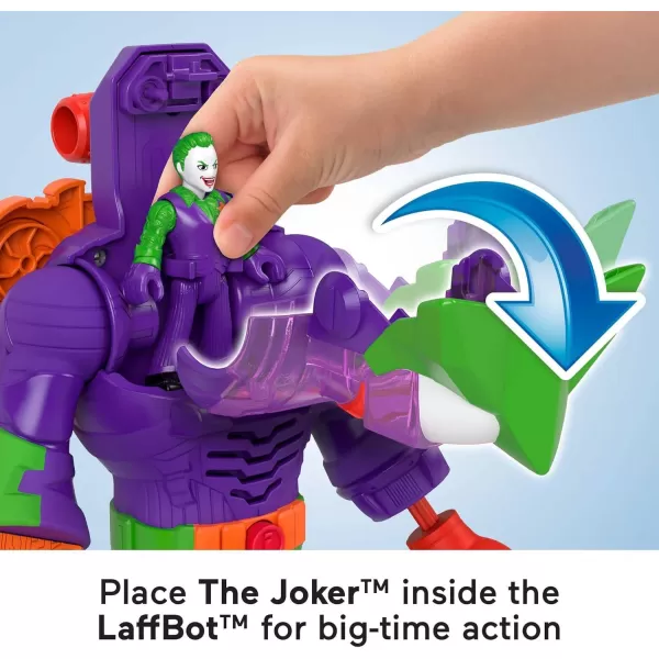 imageFisherPrice Imaginext DC Super Friends Batman Toys Insider ampamp Exo Suit 12Inch Robot with Lights Sounds ampamp Figure for Kids Ages 3 YearsGreen