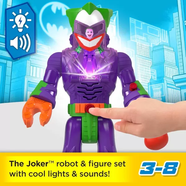 imageFisherPrice Imaginext DC Super Friends Batman Toys Insider ampamp Exo Suit 12Inch Robot with Lights Sounds ampamp Figure for Kids Ages 3 YearsGreen