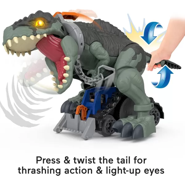 imageFisherPrice Imaginext Jurassic World Dinosaur Toy Mega Stomp ampamp Rumble Giga with Lights ampamp Sounds for Pretend Play Preschool Kids Ages 3 Years