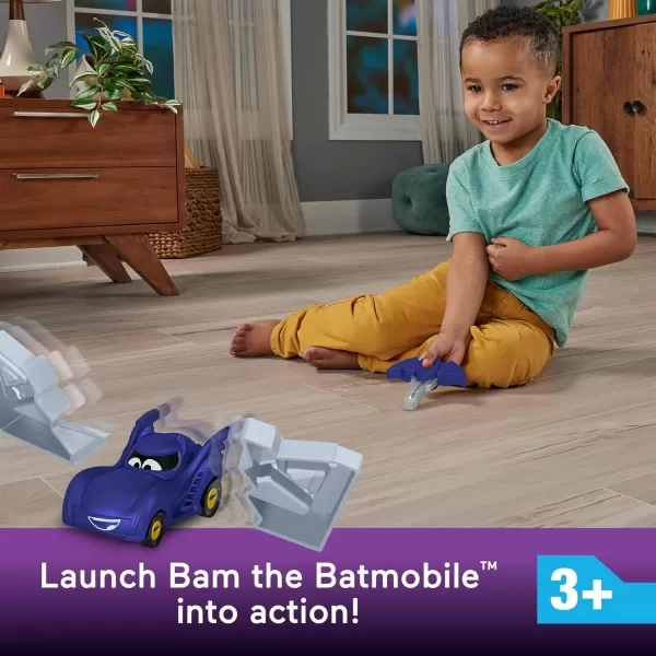imageFisherPrice DC Batwheels 155 Scale Toy Race Car Redbird Launching Vehicle with Crash Accessories for Ages 3 YearsBam