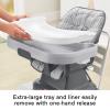imageFisherPrice Baby to Toddler High Chair SpaceSaver Simple Clean Portable Dining Seat ampamp Booster with Washable Deep Tray ampamp Liner Pencil Strokes