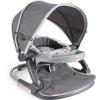imageFisherPrice Travel Baby Chair OntheGo SitMeUp Floor Seat with Snack Tray and Canopy for Outdoor Use Arrows AwaySitmeup Floor Seat