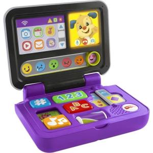 imageFisherPrice Laugh ampamp Learn Baby Toy Click ampamp Learn Laptop Pretend Computer with Music and Lights for Ages 6 Months