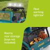 imagePower Wheels Camping Jeep Wrangler RideOn Toy with Pretend Food Camping Gear ampamp Lights Preschool Toy Seats 2 Ages 3 YearsCamping Jeep