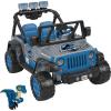 imagePower Wheels Jurassic World Dino Damage Jeep Wrangler RideOn Toy with Lights Sounds and Dinosaur Toy MultiTerrain Traction Preschool Toy Seats 2Jurassic World Jeep