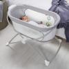 imageFisherPrice Portable Baby Crib Soothing View Vibe Bassinet with Music Vibrations ampamp Slim Fold for Travel Newborns 0 Months HearthstoneHearthstone