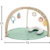 imageFisherPrice Baby Playmat Wooden Lay ampamp Play Deluxe Activity Gym with Wood Frame ampamp Tummy Time Developmental Toys for Newborns 0 Months