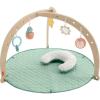 imageFisherPrice Baby Playmat Wooden Lay ampamp Play Deluxe Activity Gym with Wood Frame ampamp Tummy Time Developmental Toys for Newborns 0 Months