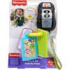 imageFisherPrice Baby Travel Toy Laugh ampamp Learn Play ampamp Go Activity Keys with Learning Music Teether ampamp Mirror for Infants Ages 6 Months