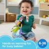 imageFisherPrice Baby Travel Toy Laugh ampamp Learn Play ampamp Go Activity Keys with Learning Music Teether ampamp Mirror for Infants Ages 6 Months