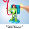 imageFisherPrice Imaginext DC Super Friends Preschool Toys Batman Battle Multipack 9Piece Figure Set with LightUp Backpack for Ages 3 Years