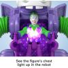 imageFisherPrice Imaginext DC Super Friends The Joker Toy Battling Robot with Poseable Figure ampamp Lights for Pretend Play Kids Ages 3 Years