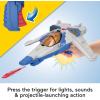 imageFisherPrice Imaginext Spaceship Toy Disney and Pixar Lightyear Lights ampamp Sounds XL15 with Buzz Lightyear Figure for Preschool Kids Ages 3 Years
