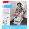 imageFisherPrice Step Up Potty 2N1 Toddler Potty Training Seat and Step Stool White