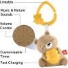 imageFisher Price Baby Toy Beary Soothing Portable Sound Machine with Music Night Light ampamp Customizable Timer for Newborns 0 Months