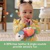 imageFisherPrice Baby Stroller Toy Planet Friends Sea Me Bounce Turtle Plush with Teether Motion ampamp Sounds for Newborns Ages 0 Months