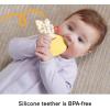 imageFisherPrice Newborn Toy Clack ampamp Quack Goose Animal Themed Baby Rattle for Developmental Play Infants Ages 3 MonthsPack of 1