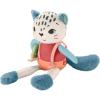 imageFisherPrice Baby Toy Planet Friends Spotting Fun Snow Leopard Plush with Sensory Activities for Newborns Ages 3 Months