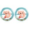 imageFisherPrice Newborn Toy Clack ampamp Quack Goose Animal Themed Baby Rattle for Developmental Play Infants Ages 3 MonthsPack of 2