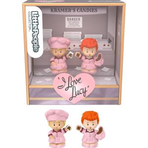 imageFisherPrice Little People Collector I Love Lucy Lucy and Ricky Special Edition Figure Set for Adults ampamp Fans in Display PackageLucy  Ethel