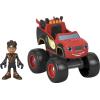 imageFisherPrice Blaze and The Monster Machines Toy Truck ampamp Figure Set Ninja Blaze ampamp AJ Preschool Racing Play Ages 3 YearsToy Truck  Figure Set