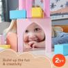 imageFisherPrice Wood Toddler Toy Castle Block Set 28 Wooden Pieces for Stacking Developmental Play Preschool Kids Ages 2 Years