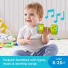 imageFisherPrice Baby ampamp Toddler Toy Laugh ampamp Learn Countin Reps Dumbbell Rattle with Learning Lights ampamp Music for Infants Ages 6 Months