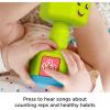 imageFisherPrice Baby ampamp Toddler Toy Laugh ampamp Learn Countin Reps Dumbbell Rattle with Learning Lights ampamp Music for Infants Ages 6 Months