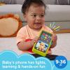 imageFisherPrice Laugh ampamp Learn Baby ampamp Toddler Toy 2in1 Slide to Learn Smartphone with Lights ampamp Music for Ages 9 MonthsGreen