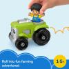 imageFisherPrice Little People Toddler Toy Tractor and Farmer Character Figure for Preschool Pretend Play Kids Ages 1 Years