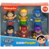 imageFisherPrice Little People Toddler Toys DC Super Friends CrimeFighting Figure Pack Set of 6 Characters for Pretend Play Ages 18 Months