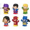 imageFisherPrice Little People Toddler Toys DC Super Friends CrimeFighting Figure Pack Set of 6 Characters for Pretend Play Ages 18 Months