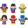 imageFisherPrice Little People Toddler Toys DC Super Friends CrimeFighting Figure Pack Set of 6 Characters for Pretend Play Ages 18 Months