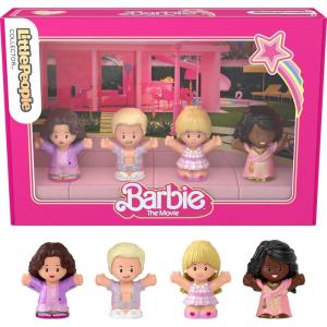 imageLittle People Collector Barbie The Movie Special Edition Set for Adults ampamp Fans 4 Figures in Display Package
