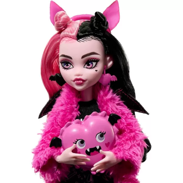 Monster High Doll Draculaura Creepover Party Set with Pet Bat Count Fabulous Sleepover Clothes ampamp AccessoriesMulticolor