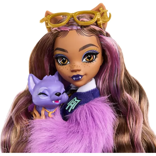 Monster High Clawdeen Wolf Doll with Pet Dog Crescent and Accessories like Backpack Planner Snacks and MoreMonster High Clawdeen Wolf Doll with Pet Dog Crescent and Accessories like Backpack Planner Snacks and More