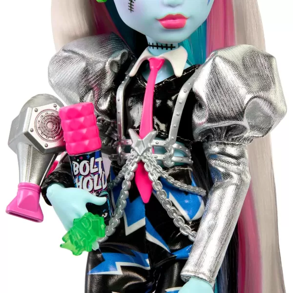 Monster High Doll Amped Up Frankie Stein Rockstar with Instrument and PerformanceThemed Accessories Like Headphones Amazon ExclusiveMonster High Doll Amped Up Frankie Stein Rockstar with Instrument and PerformanceThemed Accessories Like Headphones Amazon Exclusive