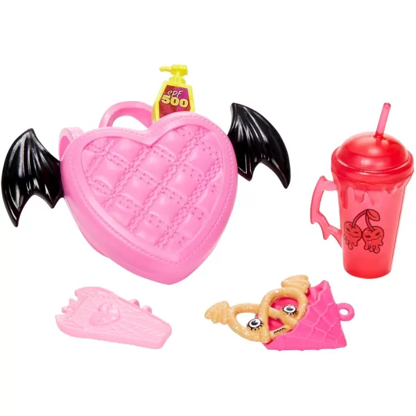 Monster High Doll Draculaura with Accessories and Pet Bat Posable Fashion Doll with Pink and Black HairMonster High Doll Draculaura with Accessories and Pet Bat Posable Fashion Doll with Pink and Black Hair