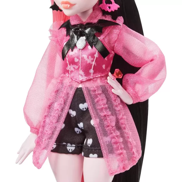 Monster High Doll Draculaura with Accessories and Pet Bat Posable Fashion Doll with Pink and Black HairMonster High Doll Draculaura with Accessories and Pet Bat Posable Fashion Doll with Pink and Black Hair