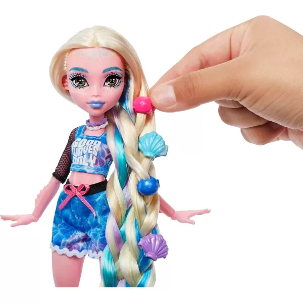 Monster High Doll Lagoona Blue Spa Day Set with Wear and Share Accessories Like Hair Clips Hair Chalk and TattoosMonster High Doll Lagoona Blue Spa Day Set with Wear and Share Accessories Like Hair Clips Hair Chalk and Tattoos