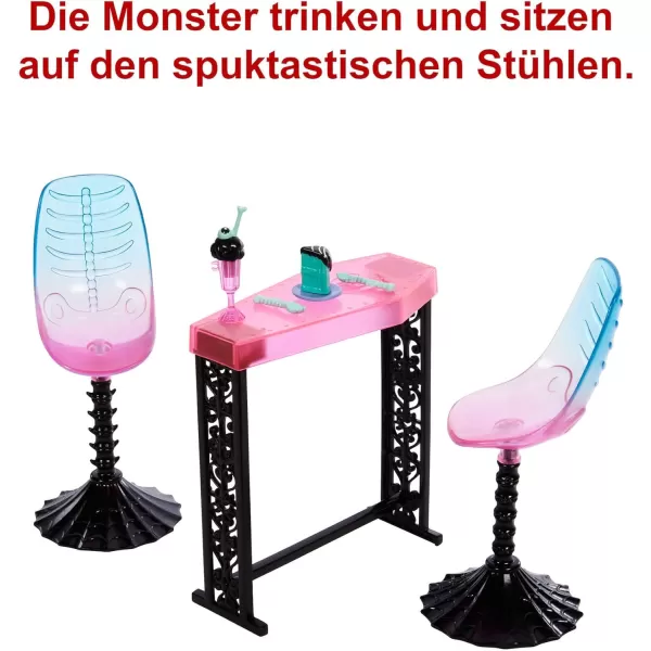 Monster High Playset the Coffin Bean with Spooky Cafe Furniture amp Coffee Shop Accessories Including Drinks Snacks amp 2 PetsMonster High Playset the Coffin Bean with Spooky Cafe Furniture amp Coffee Shop Accessories Including Drinks Snacks amp 2 Pets