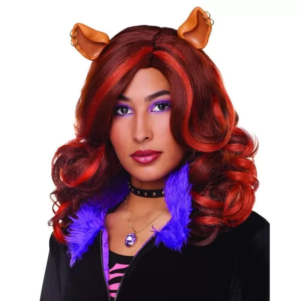 Spirit Halloween Monster High Adult Clawdeen Wolf Wig  Officially Licensed  Group Costume  Werewolf CosplaySpirit Halloween Monster High Adult Clawdeen Wolf Wig  Officially Licensed  Group Costume  Werewolf Cosplay