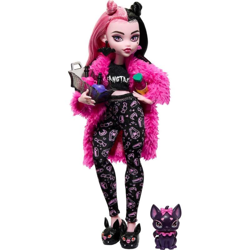 Monster High Doll Draculaura Creepover Party Set with Pet Bat Count Fabulous Sleepover Clothes and Accessories Colors and decorations may varyMonster High Doll Draculaura Creepover Party Set with Pet Bat Count Fabulous Sleepover Clothes and Accessories Colors and decorations may vary